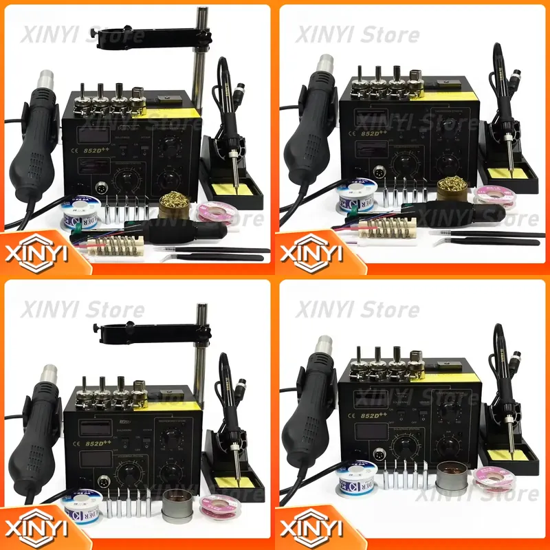 Smd Rework Station Hot Air Soldering 2 In 1 - SAIKE 852D++ 2 in 1 SMD