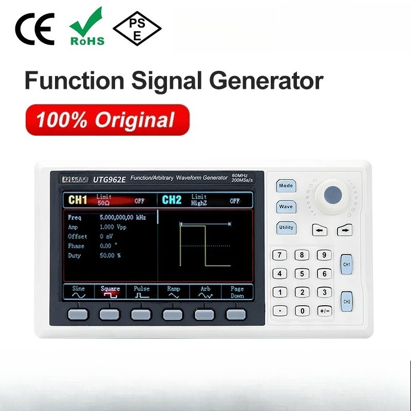 Function Signal Generator UTG9 - đánh giá và giá Dual Channel Arbitrary Waveform Function Generator 60Mhz