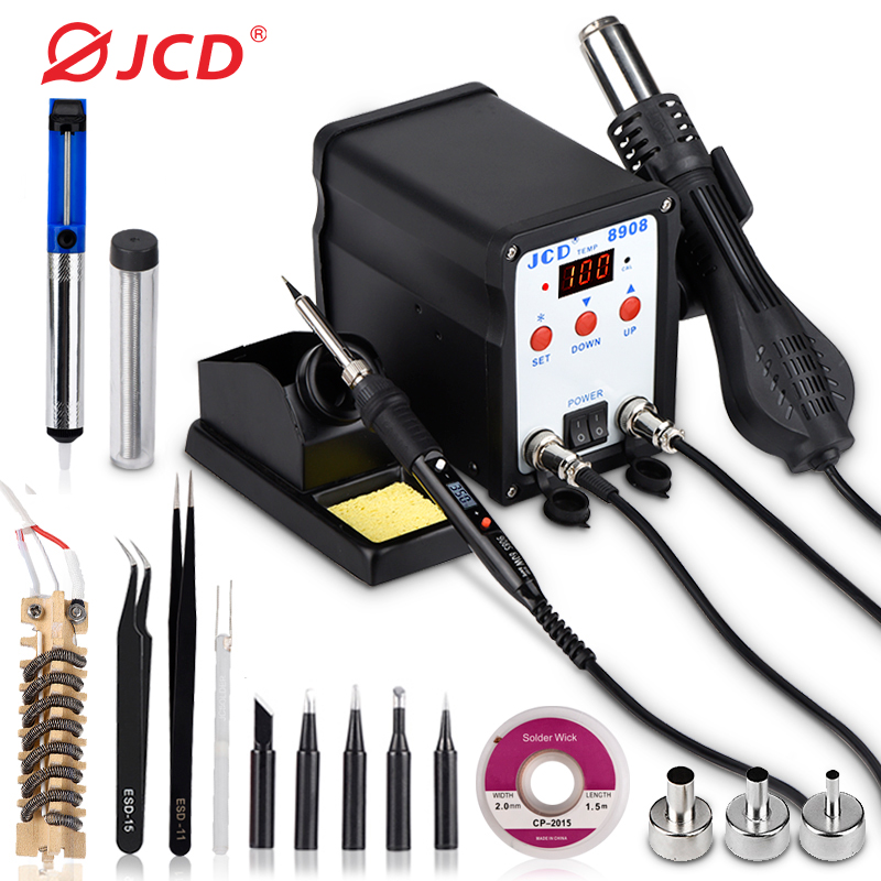 JCD Bộ Hàn 2 Trong 1 Hàn Sửa C - đánh giá và giá Smd Rework Station Hot Air Soldering 2 In 1