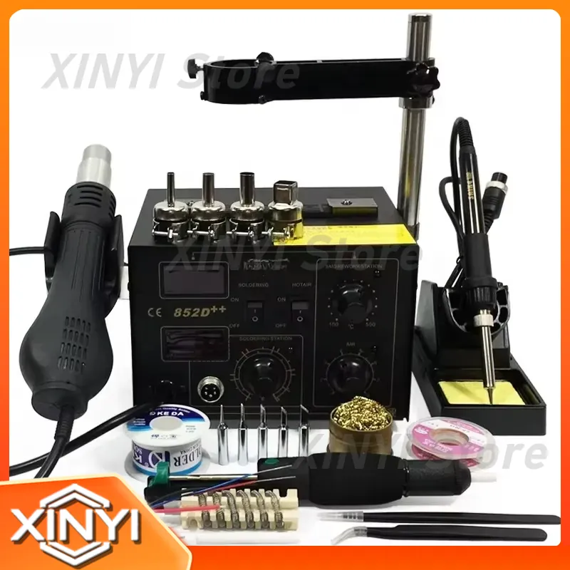 SAIKE 852D++ 2 in 1 SMD Rework - đánh giá và giá Smd Rework Station Hot Air Soldering 2 In 1