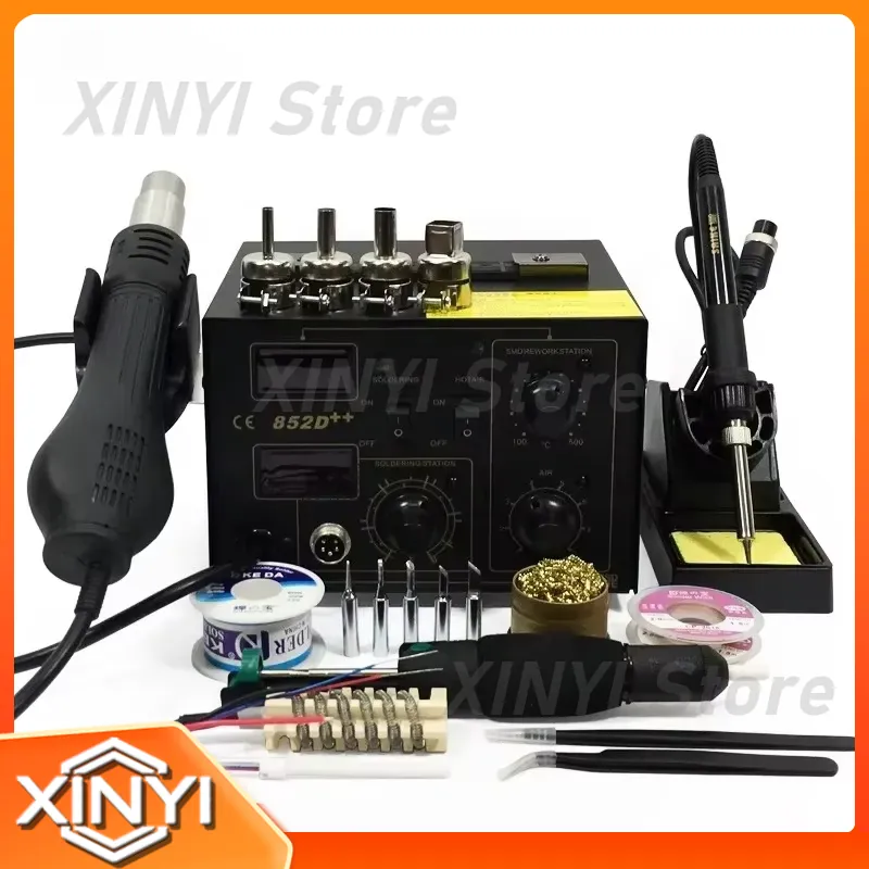 SAIKE 852D++ 2 in 1 SMD Rework - đánh giá và giá Smd Rework Station Hot Air Soldering 2 In 1
