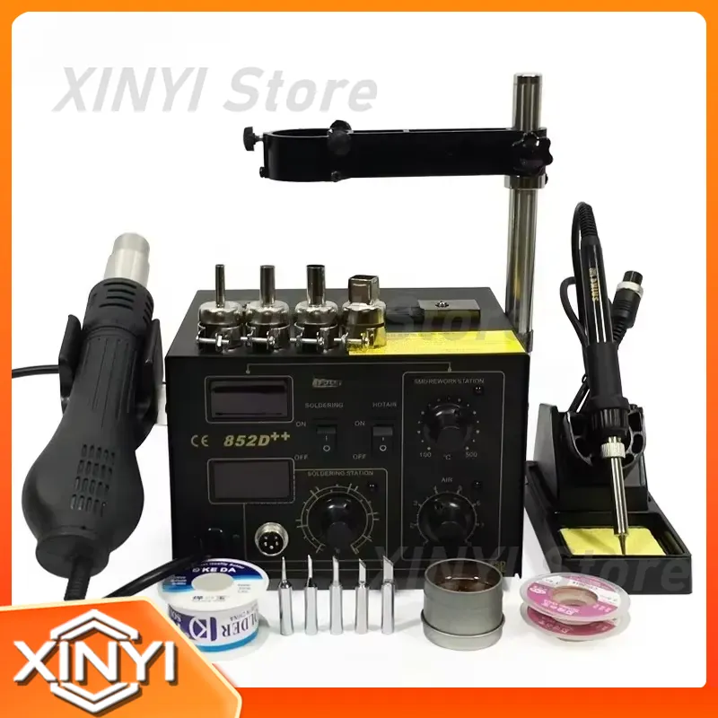SAIKE 852D++ 2 in 1 SMD Rework - đánh giá và giá Smd Rework Station Hot Air Soldering 2 In 1